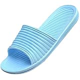 Jiyaru Unisex Anti-Slip Home Shoes Bath Slipper Indoor Slipper Blue 41 US8