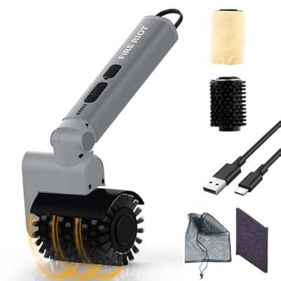 2026 Upgraded Electric Grill Brush for Outdoor, BBQ Grill Cleaner with 3 Replace Heads, 3-Speed & Angle Adjustable Rotary Grill Brush, 150 Mins Runtime Grill Cleaning Brush for BBQ Grates & Griddles