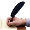 قلم حبر أسود ريشة Quill Ballpoint Pen 1 Pack 5 Refills