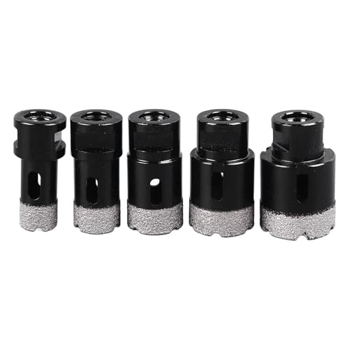 Kit de 8 brocas diamantadas M14 para perforar mármol, vidrio, ladrillo, piedra y cerámica, con caja de almacenamiento, brocas avellanadoras con punta de diamante miniatura 6