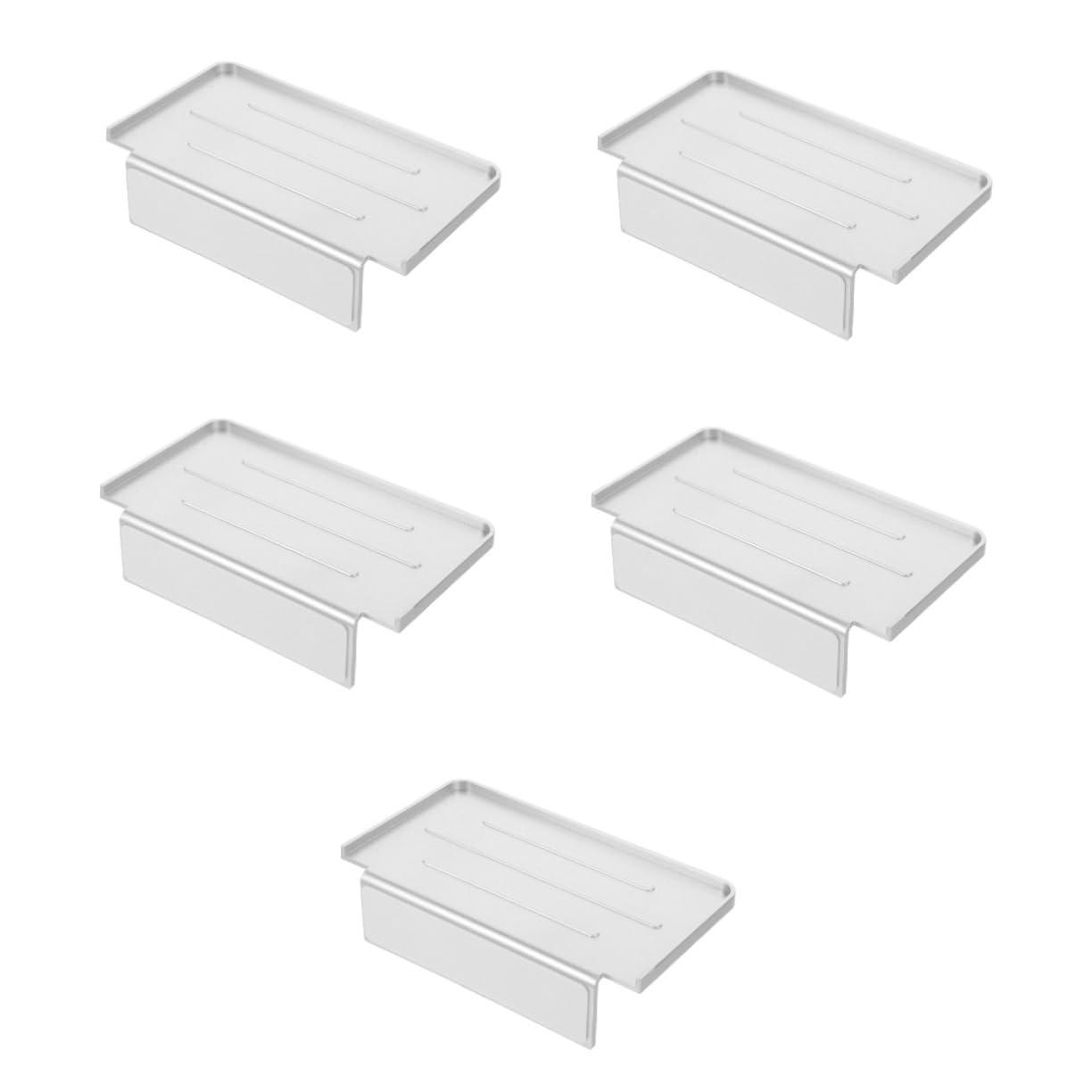 Artibetter 5pezzi Per Telefono Da Bagno Mensola Muro Organizer Facile Installazione Senza Forare Per Accessori Bagno