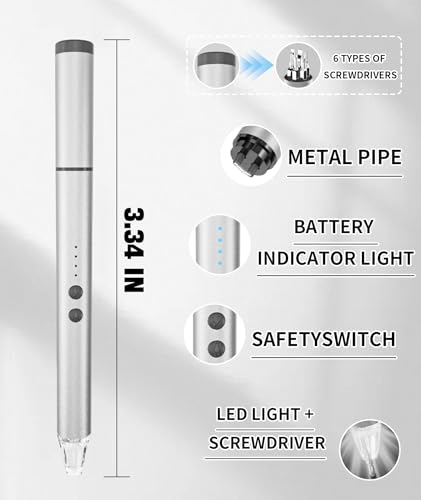 Encendedor eléctrico recargable USB MEIRUBY plateado miniatura 2
