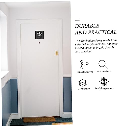 5 plaques d'interdiction de fumer en acrylique pour signalisation de bureau