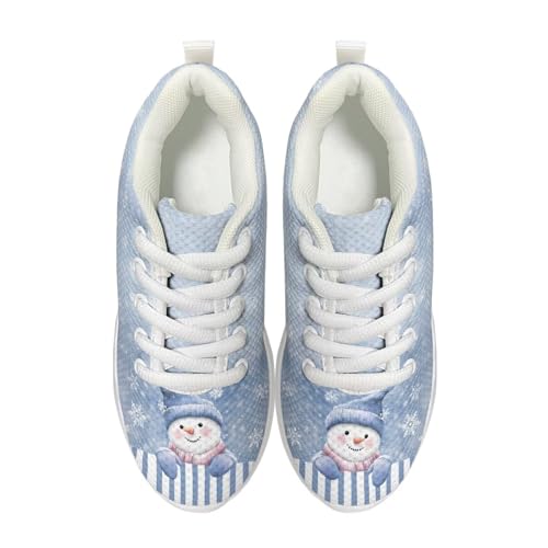 Christmas Kids Sneakers Girls Boys Running Shoes Breathable Mesh Indoor Training Sneaker Lightweight Outdoor Sports Shoes for Little Kid Size11.5-13/ Big Kids Size1-33