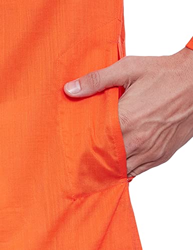 Image of Amazon Brand - Symbol Men's Cotton Solid Long Kurta Pyjama Set (2pcs)