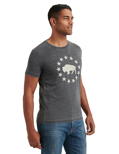 Lucky Brand Men's Short Sleeve Crew Neck Coyote Rider Tee Shirt3
