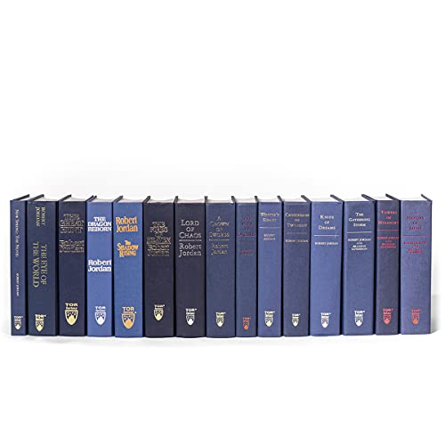 Juniper Books The Wheel of Time Conjunto completo de livros de capa dura de 15 volumes com sobrecapa
