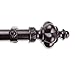 A&F Rod Decor - Athena Curtain Rod 1 inch Diameter, 160-240 inch - Mahogany