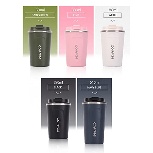 ZIEM Copo de café de aço inoxidável à prova de vazamentos copo térmico isolado para carro caneca de