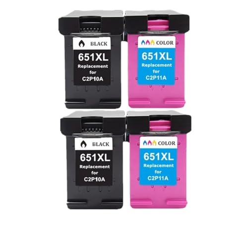 Cartouche d'encre 651XL compatible anti-bavure pour corriger les erreurs de l'imprimante 5645