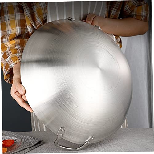 Wok de acero inoxidable con doble asa ergonómica miniatura 3