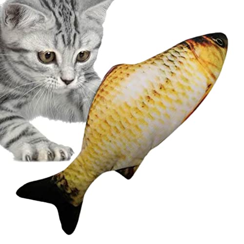 Idezek Giocattolo Pesce Gatto, Giocattolo Elettrico per Gatti con Pesce in Movimento con Custodia per gatta, Giocattolo per Pesci Gatto in Movimento, Giocattolo per Cani Pesce Realistico
