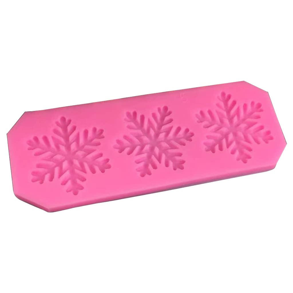 yanwuwa Chocolate Snowflake Shape Silicone Fondant Cake Baking for Baking Lover 5 Styles Snowflake Candy Molds Silicone