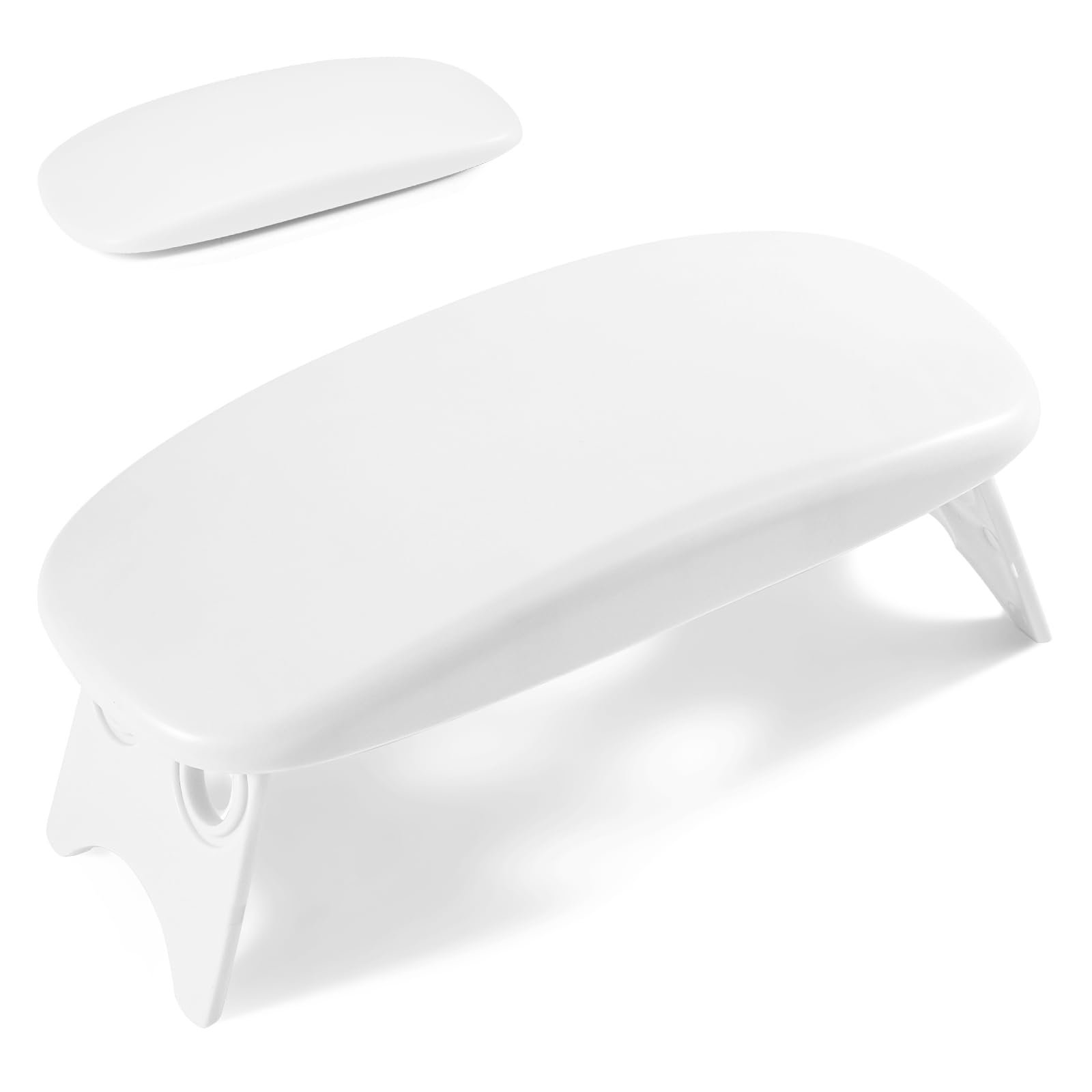 Huakaile Arm Rest for Nails Tech White Foldable Manicure Hand Rest Stand Holder