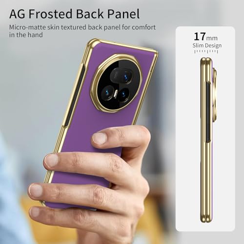 Coque Honor Magic V5 antichoc avec protection de charnière articulée en or