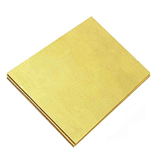 Dogggy Placa de Bronce Suministro de Metales Hoja de latón Envejecida Oscura para Manualidades de metalería Modelo DIY lámina de Cobre metálico (Color : 200x300x5mm) Cover