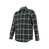 hoggs of fife pitmedden flannel shirt - green check medium green medium green