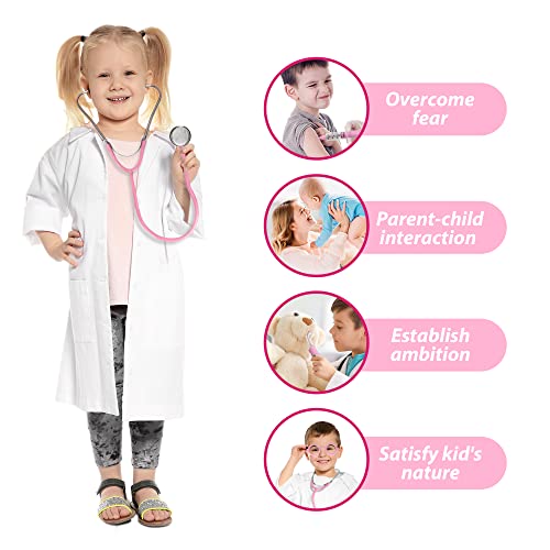 Image of Phobby Doctor Kit Toy for Kids 3 4 5 6 Years Old, Pink