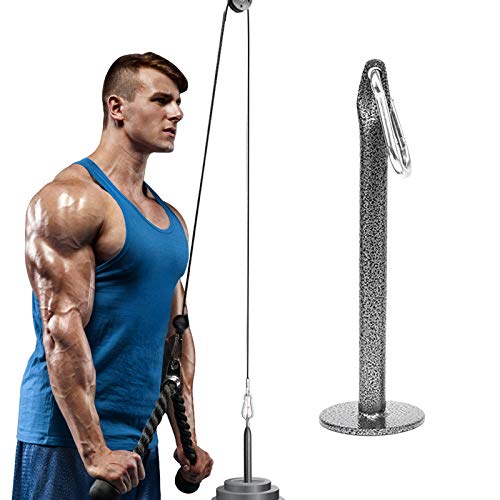 Riiai Steel Weight Plate Loading Pin Steel Workout Weights Lifting Holder Stand Rack Pulley Cable Machine System Weights Stand for Muscle Strength Training Exerciser