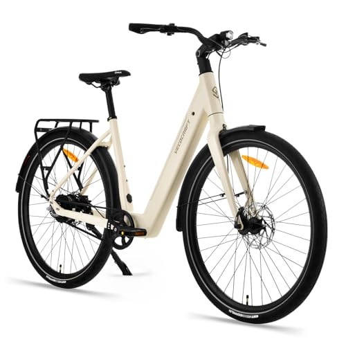 VecoCraft Luna 2.0 Damen Sandgelb e Bike 28 Zoll City E-Bike. Electric Bike...