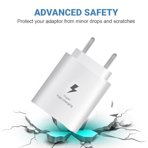 Image of Original 25Watt Adapter Compatible for Samsung A54 5G Adapter C Type- White