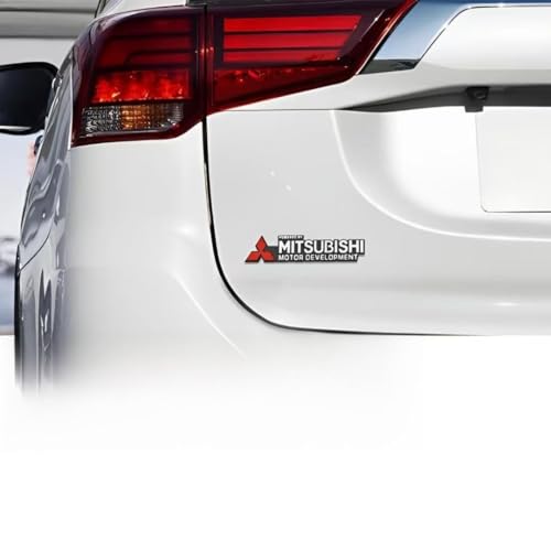 DLXYZML Pegatinas de Letras Metálicas Emblema para Coche para Mitsubishi ASX 2010-2012, Aluminio 3D Metal Logo Car Badge Parte Trasera Autoadhesiva Embellecedores para Carrocería,Ralliart
