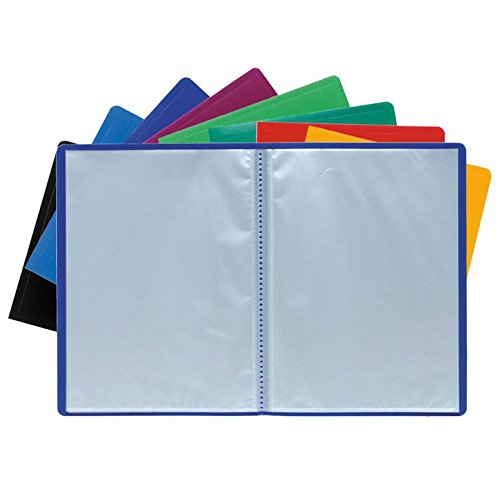Exacompta Chromaline Pastel Lot De 5 Protège-Documents A4 - 20 Pochettes 40 Vues - Couleurs Douces
