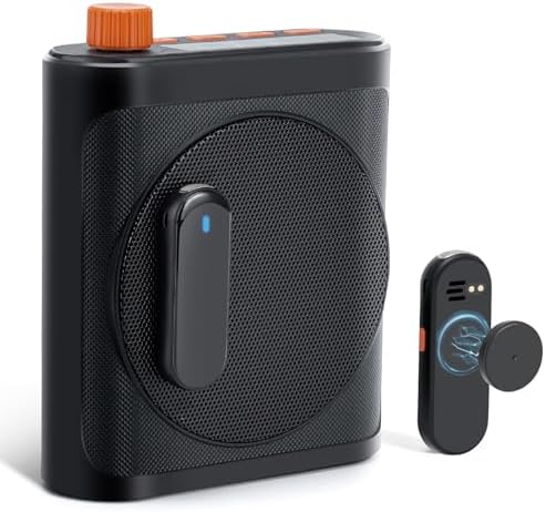 Bayanbulu Sprachverstärker mit Mikrofon, 2 Magnetische Lavalier-Mikrofone | Bluetooth Tragbares Aufladbares Lautsprechergerät Für Lehrer, Trainer, Reiseleiter, Seminare und Outdoor