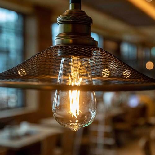 Image of 6 Packs ST58 LED Edison Bulbs, 4 Watt Vintage Light Bulbs Equivalent to 40 Watts, 2700K Warm White Antique Decorative Light Bulbs, 90+ CRI, 480 Lumens E26 Base LED Bulbs, Clear Glass, Dimmable