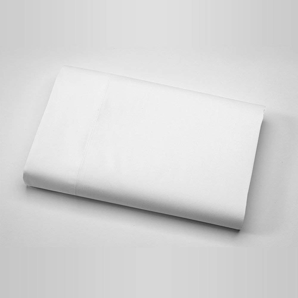 Lightweight Super Soft Easy Care One Piece Flat Sheet Only -800 Thread Count 100% Egyptian Cotton King (102" x 108") Size Solid Pattern (White Color)