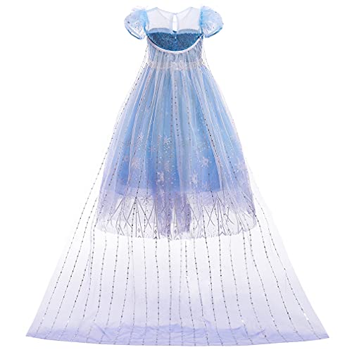 New front Nuovo Bambine Elsa Costume Elegante