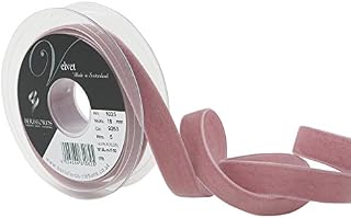 Berisfords Velvet Ribbon, Colonial Rose, 10.2 x 2.1 x 10.2 cm