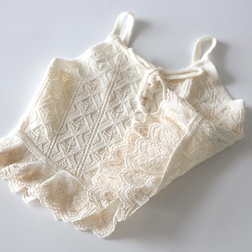 HOOLCHEAN Baby Girls Summer Thin Knit Wide Camisole Shirt Toddler Swing Top3