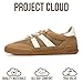 Project Cloud 100% Genuine Leather Casual Sneakers for Women - Memory Foam Insoles - Womens Shoes & Lightweight Women's Fashion Sneakers - Slip On Shoes for Women Footwear (Verdy, TAN, 9)
