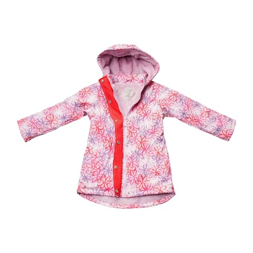 Image of Hunter Clothes Girls - Plush Lined Waterproof Rain Jacket with Hood | Lightweight Windbreaker Coat for Girls Sizes (2T-12)