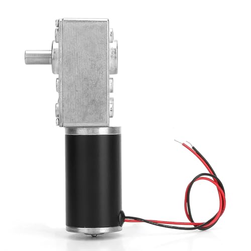 Image of AYNEFY 12V Motor, High Torsion Speed Reduce Electric Motor Reversible Gear Motor 8mm Shaft (12V,50RPM)