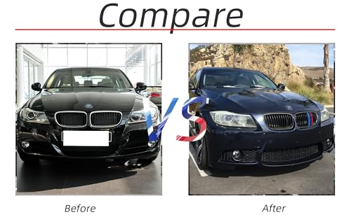 Image of Grille color stripes Compatible with bmw accessories E90 E91 LCI 3 Series 2009-2012 325i 328i 330i 335i 12-Beams