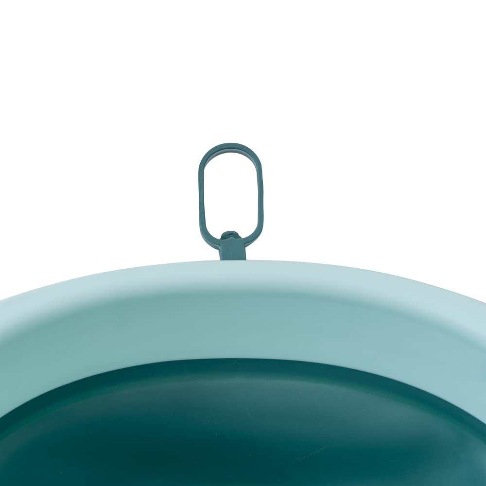 Interbaby Vaschetta Bagnetto Pieghevole, Tappo e Tazza Risciacquo (Verde) | Vaschetta neonato con gambe e tazza risciacquo, antiscivolo, tappo scarico, dalla nascita a 2 anni, pieghevole