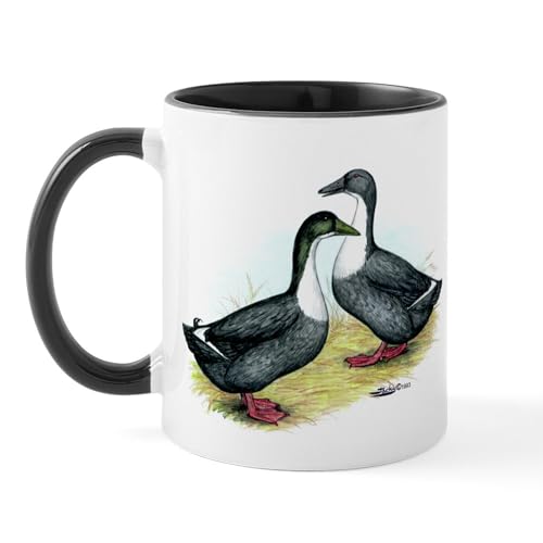 Taza de cerámica azul de 11 oz miniatura 1