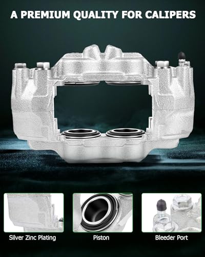 Image of SCITOO Front Right Brake Caliper Without Bracket 19-2984 Compatible For Toyota 4Runner 2003-2009 For Toyota FJ Cruiser 2007-2014 For Toyota Tacoma 2005-2017 For Toyota Tundra 2000-2006