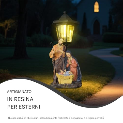 Décorations pour chemins Jésus lampe solaire Noël extérieur - 3
