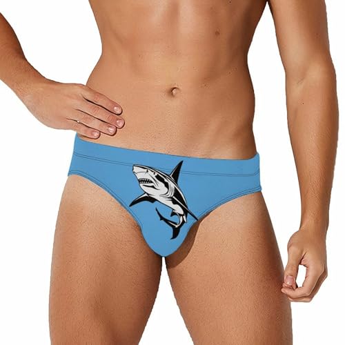Hammerhead Shark Men's Swimsuit Brief Quick Dry Bikini Swimwear Bathing Suit Beach Swimming Trunks