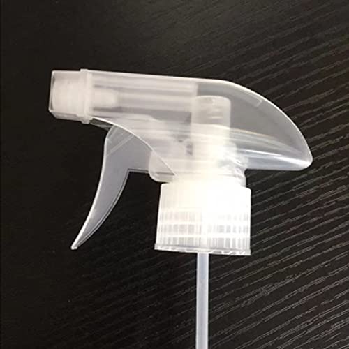 NIUTA Black Trigger Sprayer, Fits 28/400 Neck Boston Round Trigger Spray Bottles (Clear)
