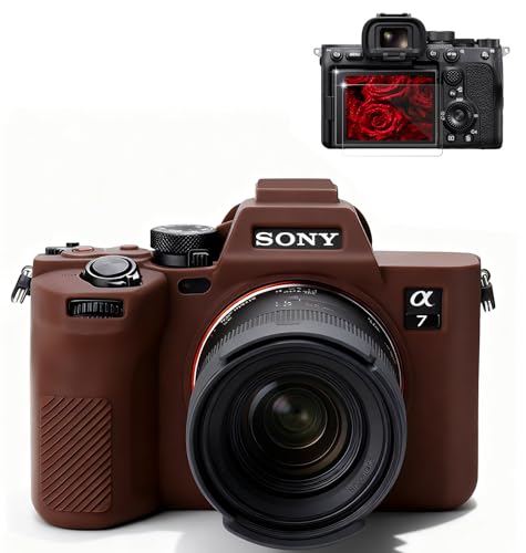 Funda de silicona para cámara Sony A7IV marrón