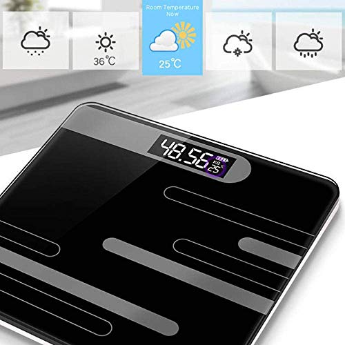 Báscula de baño digital electrónica negra 180Kg/400Lb miniatura 5