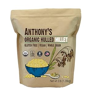 Anthony’s Organic Hulled Millet, 3 lb, Gluten Free & Grown in USA