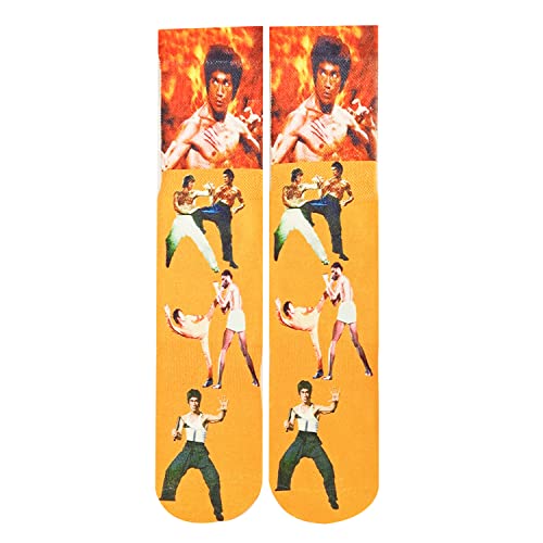Crazy Fun Cool 3D Print Colorful Athletic Crew Socks Mens One Pack M Size