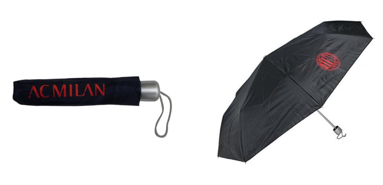 Giemme Ombrello Milan MI1602 Tascabile Nero