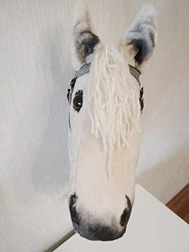 Hobby horse Realistic Palomino stick horse Hobbyhorse Horse on stick for children - Thumbnail 3