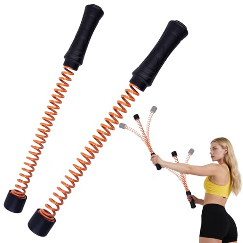 2pcs Battle Ropes Ohne Seil, Tragbar Schwere Battle Ropes, Ganzkörpertrainingsgeräte Robuste Rutschfester Griff, Power Rope für Innenräume im Freien Training, Boxen Und Training